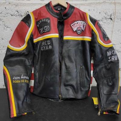 #393 â€¢ Harley Davidson Men's Cafe Leather Jacket

