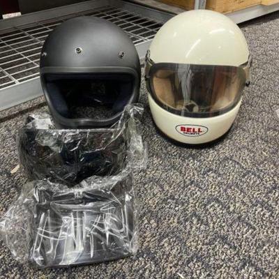 #2554 â€¢ 2 Motorcycle Helmets, Bell and CYC Size Large
