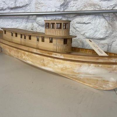 #1246 â€¢ Wooden Tug Boat model Project
