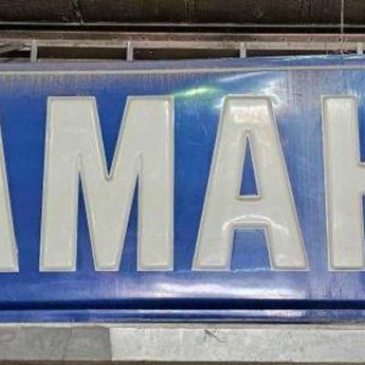 #222 â€¢ Large Plastic Yamaha Dealer Sign
