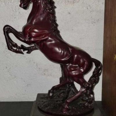 #3678 â€¢ Ferrari Prancing Large Horse Statue
