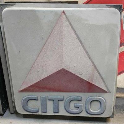 #206 â€¢ Large Plastic Citgo Gas Station Sign

