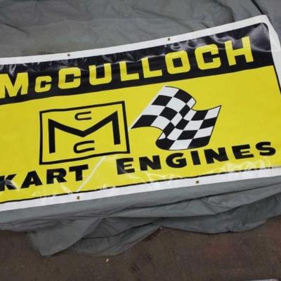 #680 â€¢ McCULLOCH Kart Engine Banner
