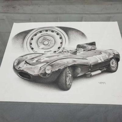 #694 â€¢ Jaguar D-Type Art Poster
