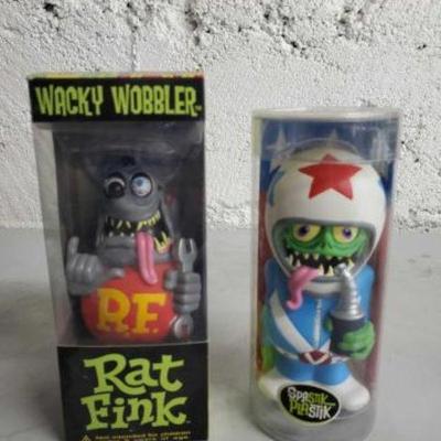 #3650 â€¢ Wacky Wobbler Rat Fink And Splastik Plastik Amazing CarlosToys
