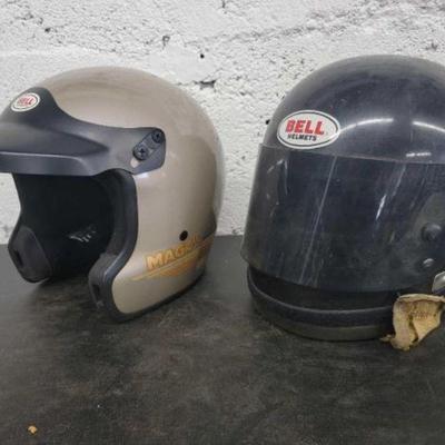 #1042 â€¢ 2 Bell Motorcycle Helmets
