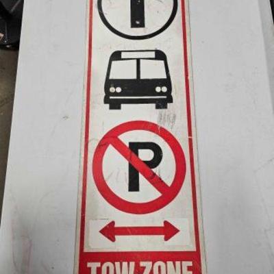 #868 â€¢ No Parking, Tow Zone Sign
