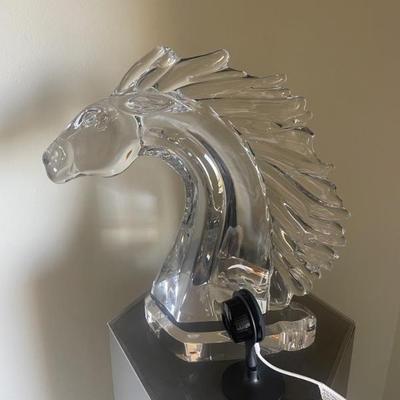 Daum crystal horse head -- spectacular!