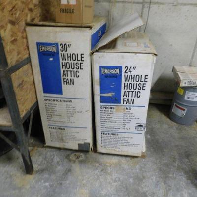 NEW 30" & 24" WHOLE HOUSE ATTIC FAN W/MOTOR