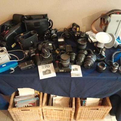 Canon, Kodak, Nikon, Nikkor, Nikkormat, Norman, Sekonic and others