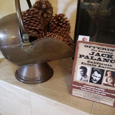 Victorian Coal Scuttle from estate of Jack Palance