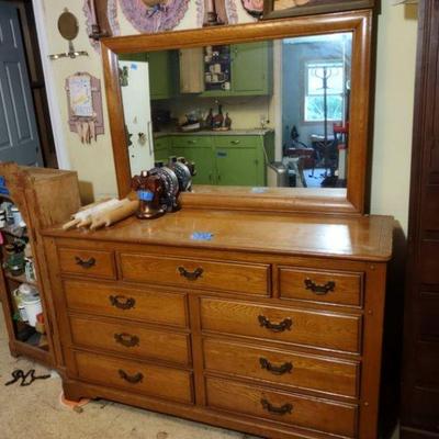 Dresser with mirror