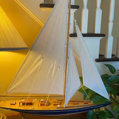 Wood sail Boat Model 