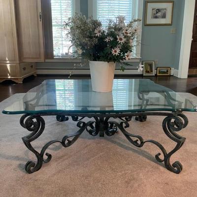 Ballard Designs Scrolled Iron Cocktail Table