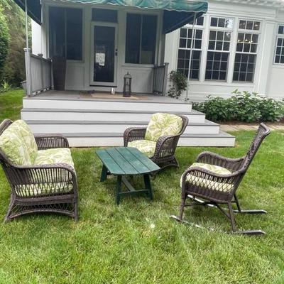 Lloyd Flanders Wicker Furniture (table is available, but not Lloyd Flanders)