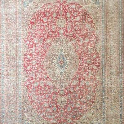 Hand Knotted Pakistani Rug 12'6" x 9'9"...