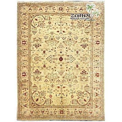 Turkish Hand-Knotted Rug 9" x 13"...