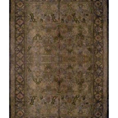 Turkish Hand-Knotted Rug 9'9