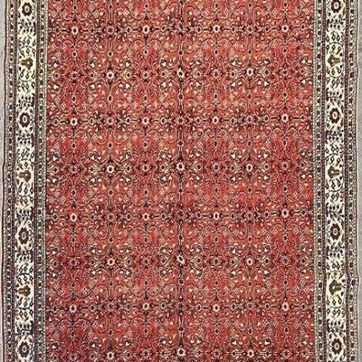 Turkish Hand-Knotted Rug 9'4" x 6'6"...