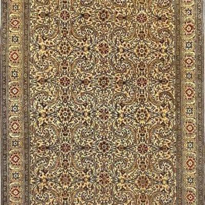 Turkish Hand-Knotted Rug 6'8