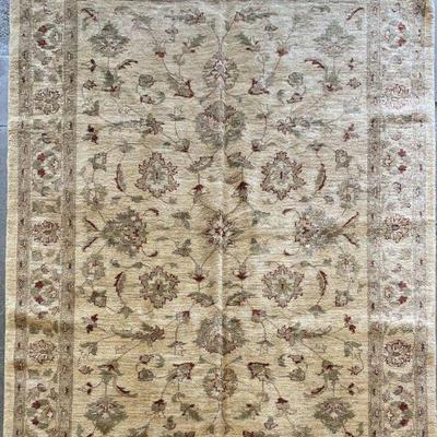 Pakistani Hand-Knotted Rug 6'0" x 6'8"...