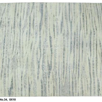 Hand knotted Indian Modern Rug 8'0" x 10'0"...