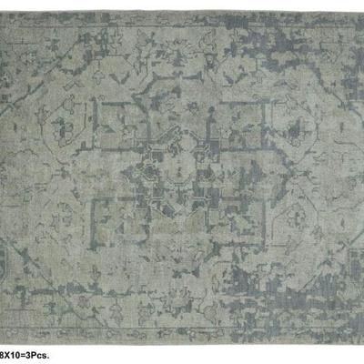 Hand knotted Indian Modern Rug 8'0" x 10'0"...