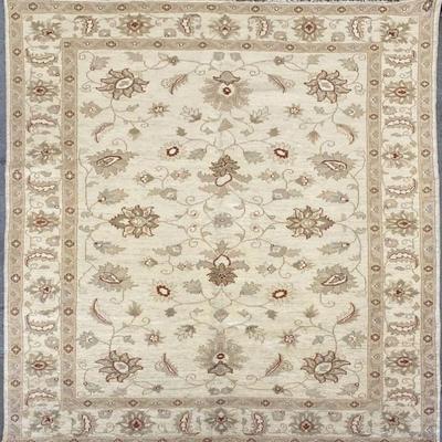 Pakistani Hand-Knotted Rug 8'8" x 6'0"...