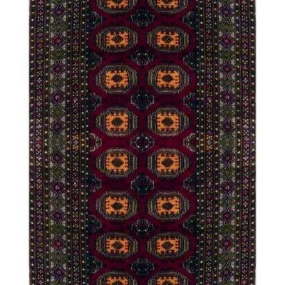 Pakistani Hand-Knotted Rug 6'4" x 4'1"...