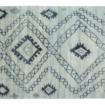 Hand knotted Indian Modern Rug 6'0" x 9'0"...