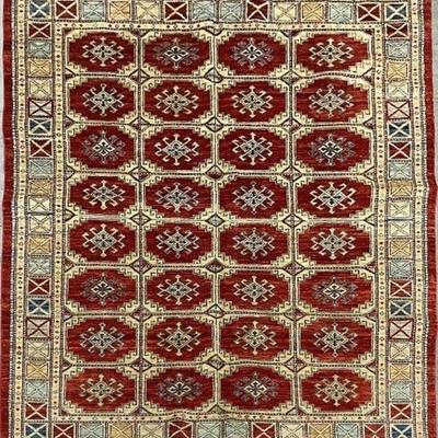 Turkish Hand-Knotted Rug 6' x 8'8
