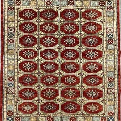 Turkish Hand-Knotted Rug 6' x 8'8"...