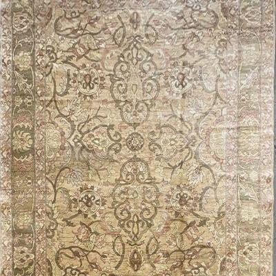 Turkish Hand-Knotted Rug 8'11" x 11'8"...