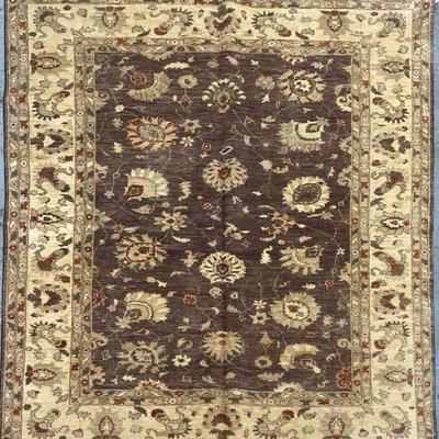 Pakistani Hand-Knotted Rug 8'10" x 6'1"...