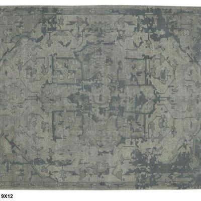Hand knotted Indian Modern Rug 9'0