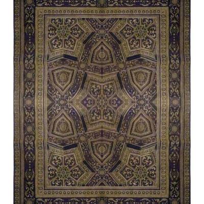 Turkish Hand-Knotted Rug 9'9