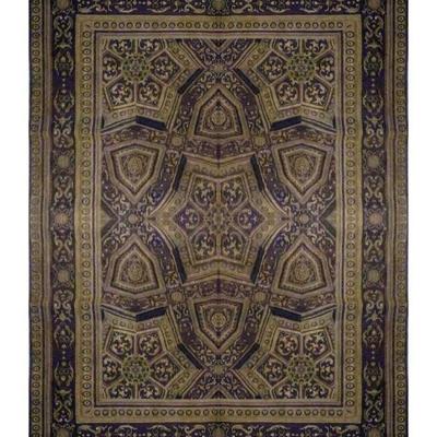 Turkish Hand-Knotted Rug 9'9" x 7'9"...