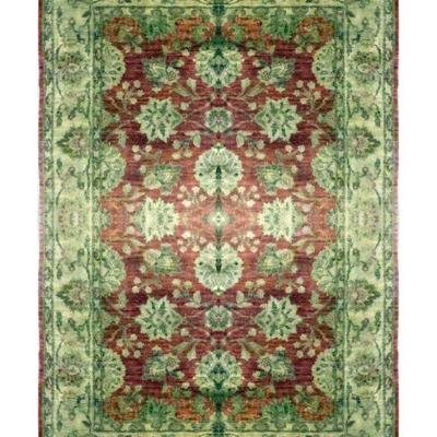 Pakistani Hand-Knotted Rug 8'9" x 6'3"...