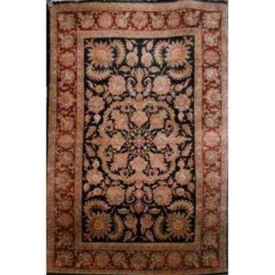 Indian Hand-Knotted Rug 10'1" X 6'0"...