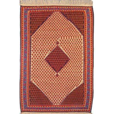 Sanandaj Persian Kilim 5'3" X 3'8"...