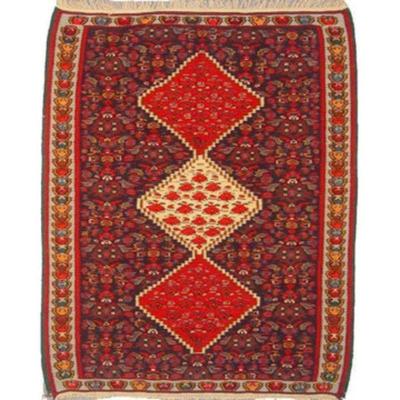 Sanandaj Persian Kilim 4'11