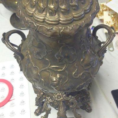 Jones, Ball, and Poor Antique Silver Tea Kettle with Heating Element 