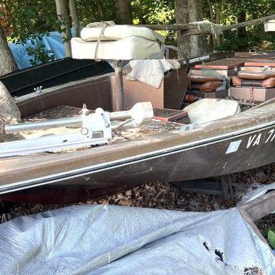 Procraft 1700 Boat (1978), trailer and Evinrude 115 outboard motor 