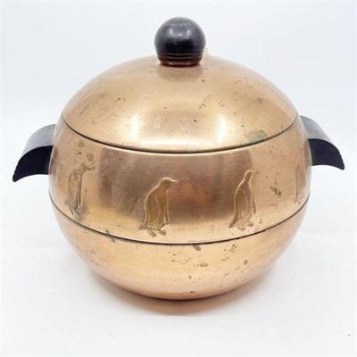 Lot 214   0 Bid(s)
Penguin Copper Plated Hot & Cold Server by West Bend