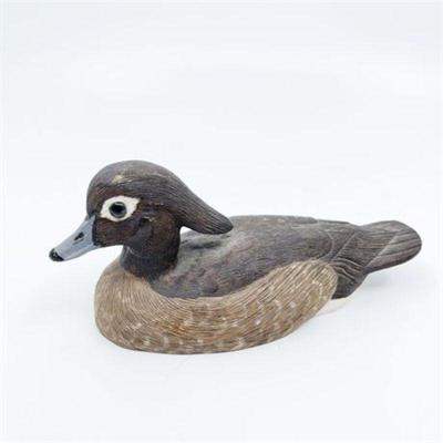 Lot 107   0 Bid(s)
A. Mock Signed Hand Painted Wood Duck Hen