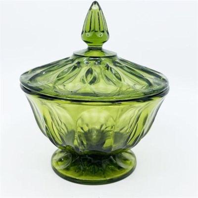 Lot 160   0 Bid(s)
Vintage Anchor Hocking Green Covered Candy Dish