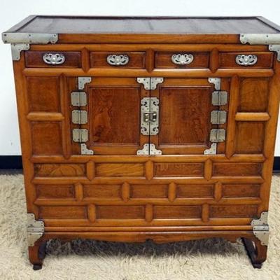 1008	ANTIQUE ASIAN 4 DRAWER, 2 DOOR CHEST, APPROXIMATELY 40 IN X 19 IN X 39 IN H
