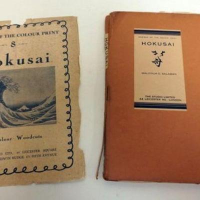1093	HOKUSAI COLOR PRINT BOOK	HOKUSAI MASTERS OF COLOR PRINT BOOK, 1930 WITH 8 COLOR WOOD CUTS
