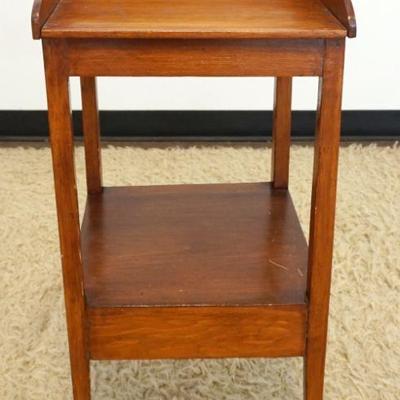 1221	SMALL COUNTRY PINE WASH BOWL STAND	SMALL COUNTRY PINE WASH BOWL STAND, APPROXIMATELY 15 IN X 15 IN X 32 IN
