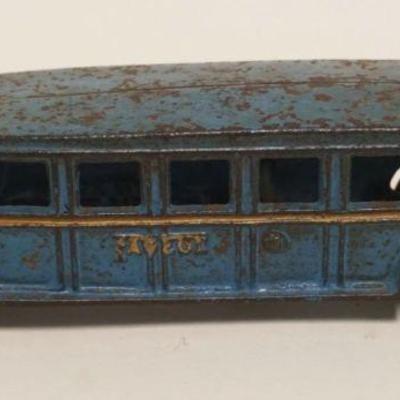 1154	ANTIQUE CAST IRON TOY ARCADE BUS *FAGELL*	ANTIQUE CAST IRON TOY ARCADE BUS *FAGELL*, APPROXIMATELY 2 IN X 8 IN X 2 IN HIGH
